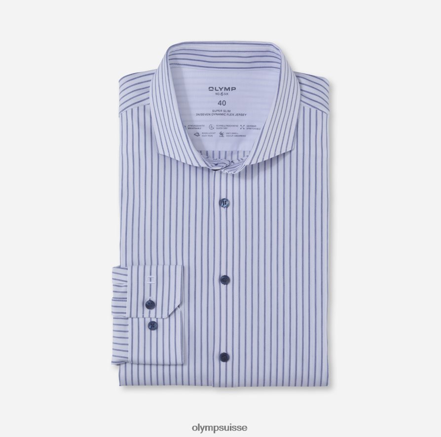 Non. six 24/7 super slim, chemise business, pan coupé, royal OLYMP vêtements VVP4DB22