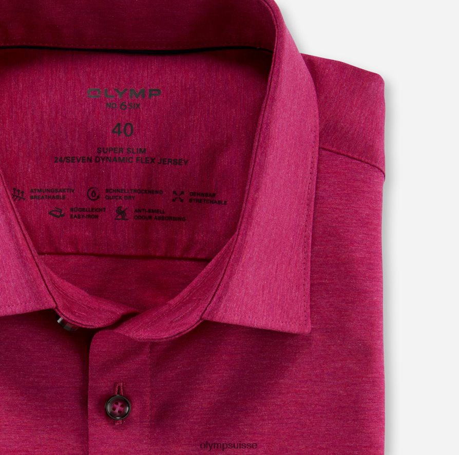 Non. six 24/7 super slim, chemise business, urban kent, fuchsia OLYMP vêtements VVP4DB199