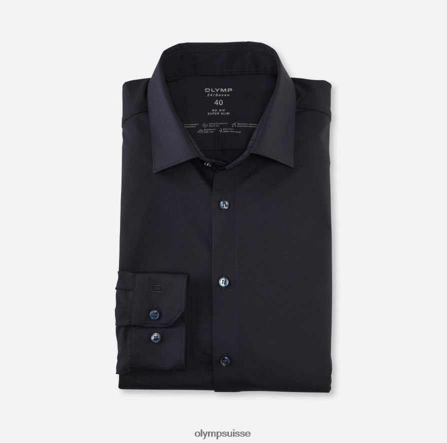 Non. six 24/7 super slim, chemise business, urban kent, marine OLYMP vêtements VVP4DB45