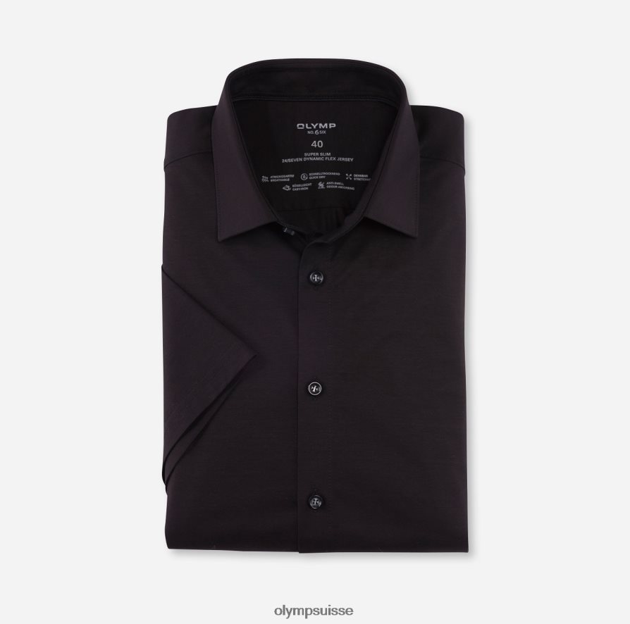 Non. six 24/7 super slim, chemise business, urban kent, noir OLYMP vêtements VVP4DB92