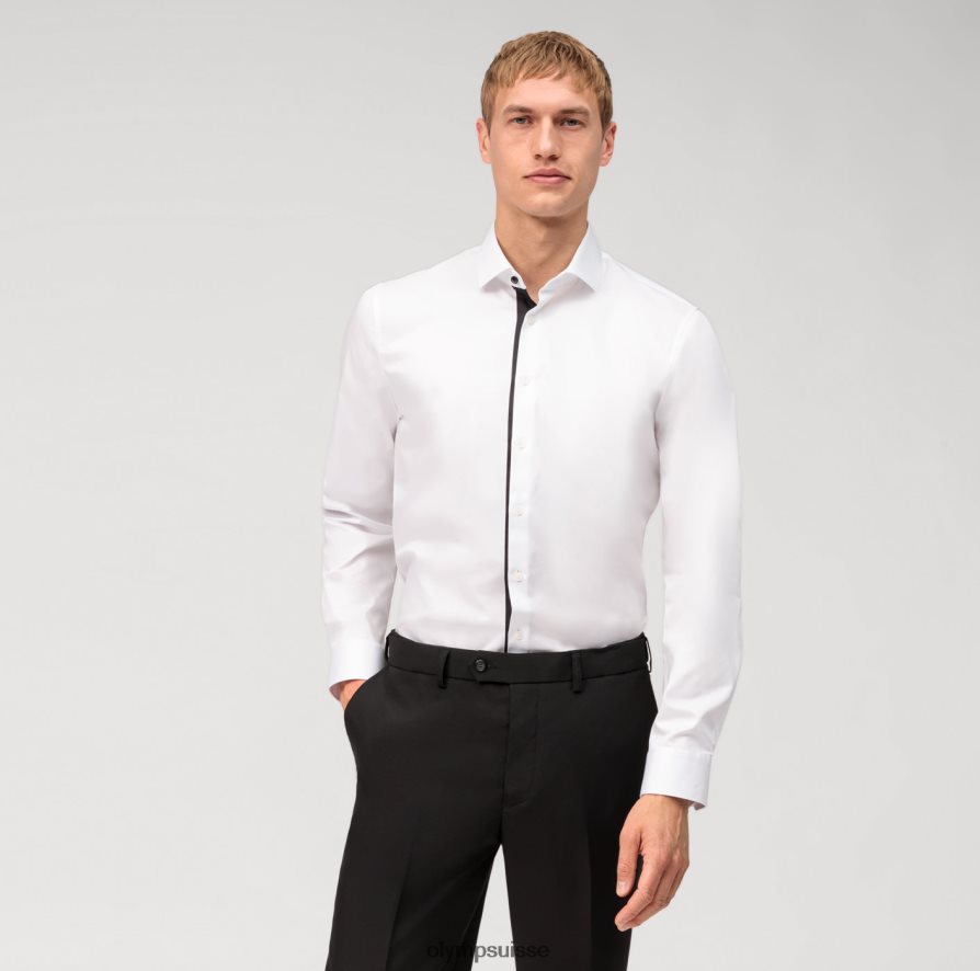 Non. six super slim, chemise business, kent moderne, blanc OLYMP vêtements VVP4DB186