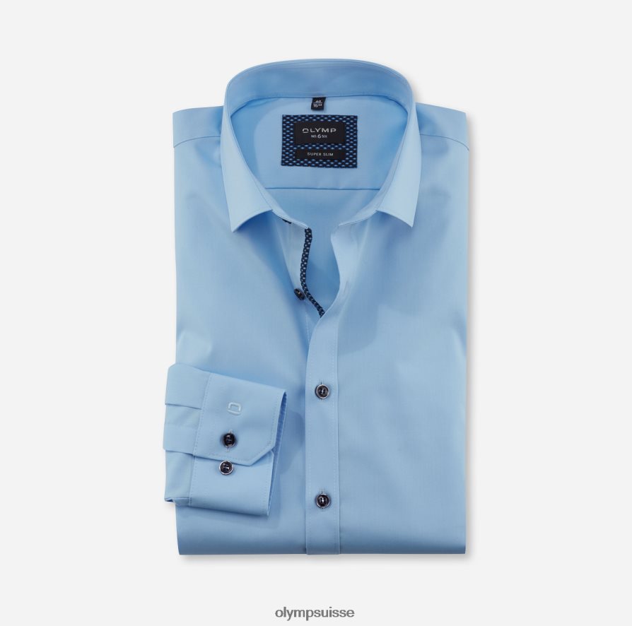 Non. six super slim, chemise business, kent moderne, bleu clair OLYMP vêtements VVP4DB283