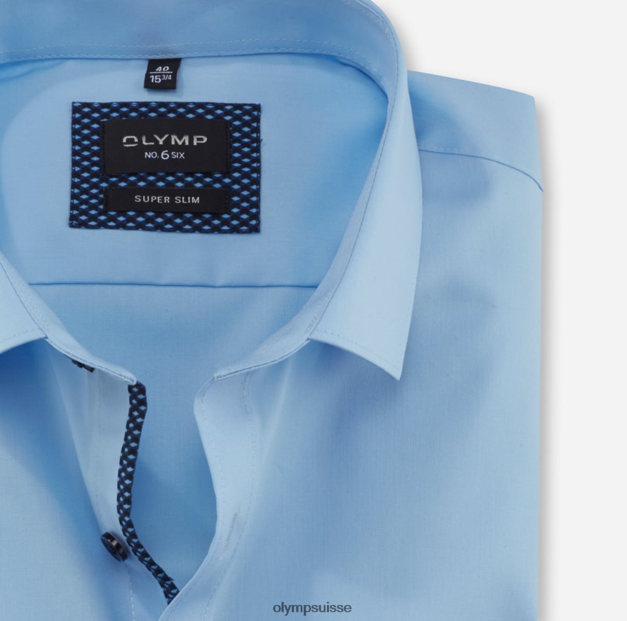 Non. six super slim, chemise business, kent moderne, bleu clair OLYMP vêtements VVP4DB283