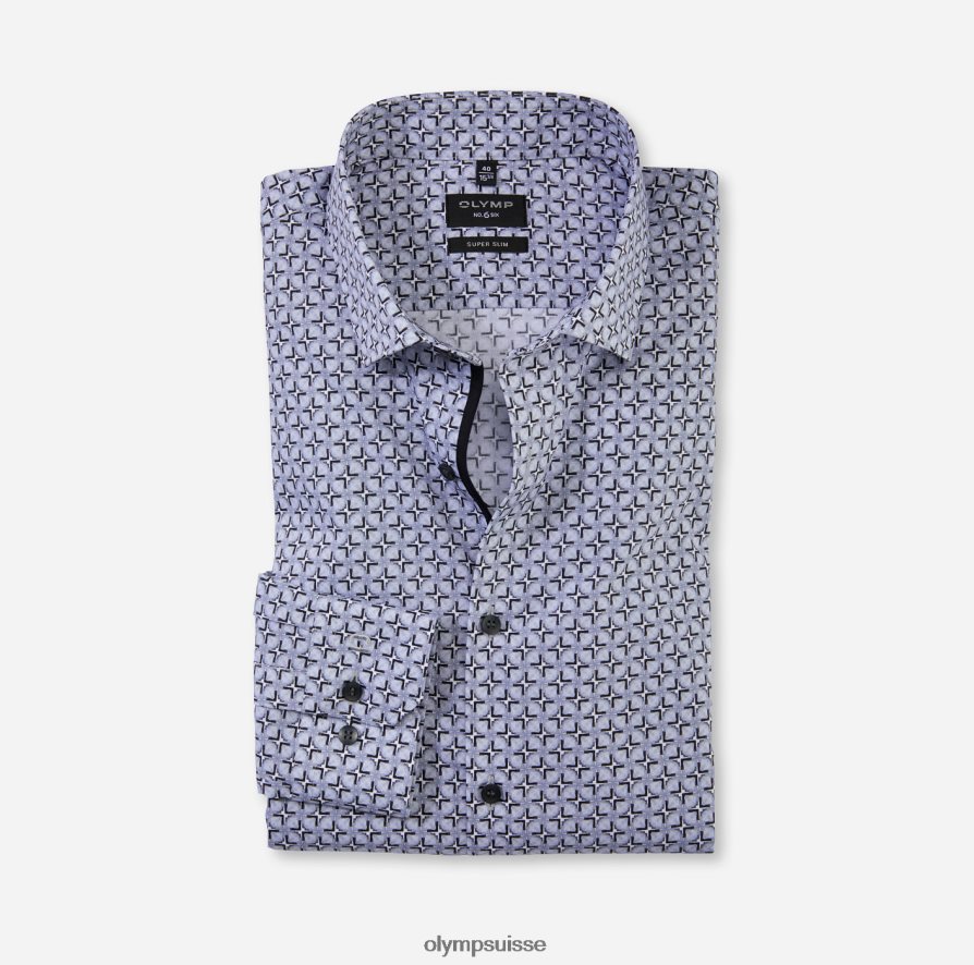 Non. six super slim, chemise business, kent moderne, gris argenté OLYMP vêtements VVP4DB30