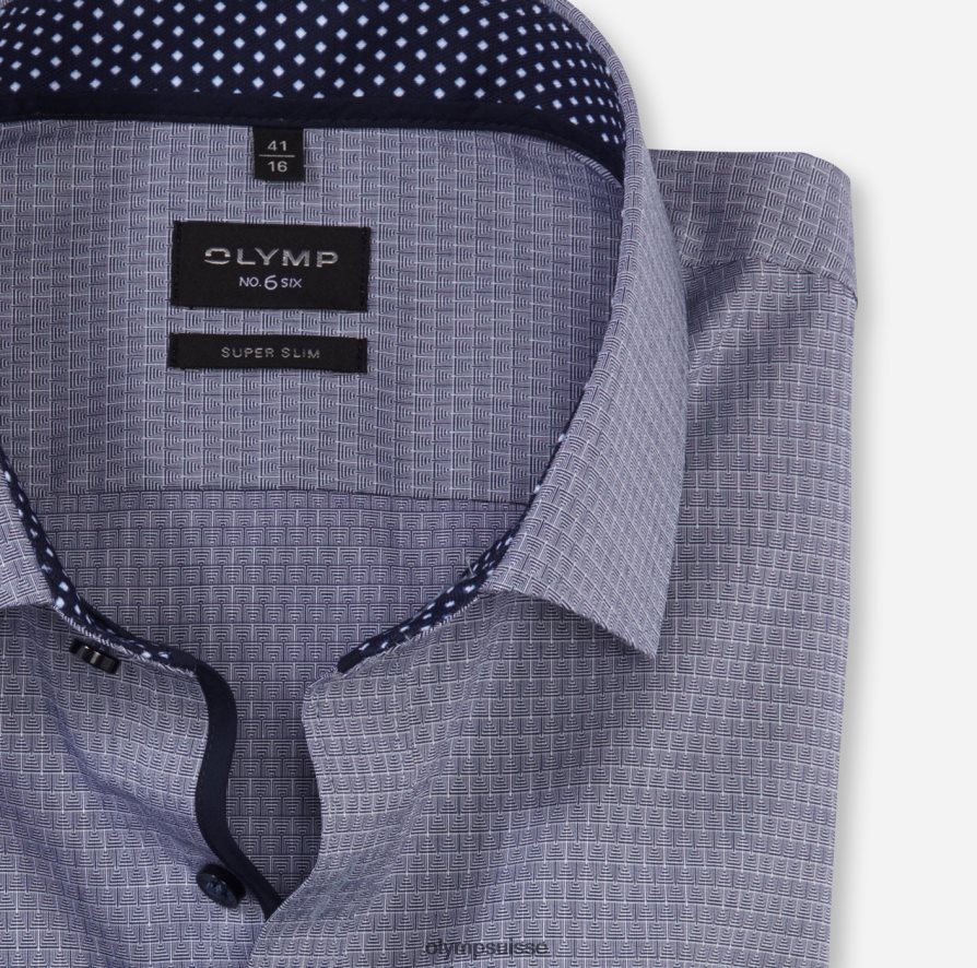 Non. six super slim, chemise business, kent moderne, marine OLYMP vêtements VVP4DB111
