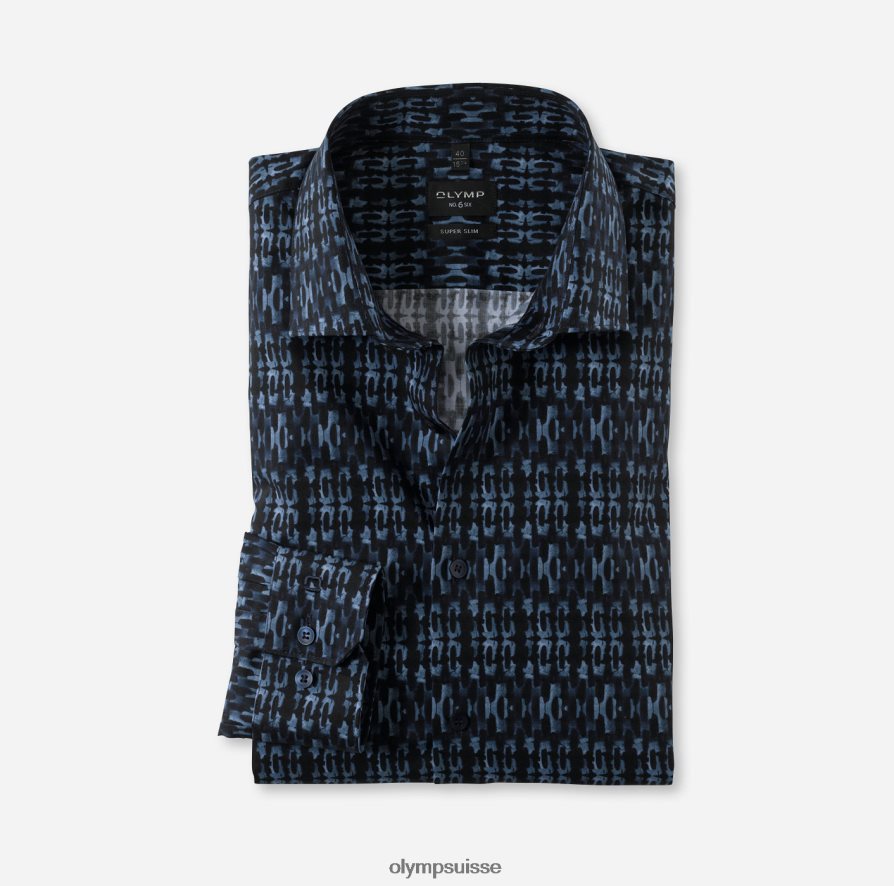 Non. six super slim, chemise business, kent moderne, marine OLYMP vêtements VVP4DB18