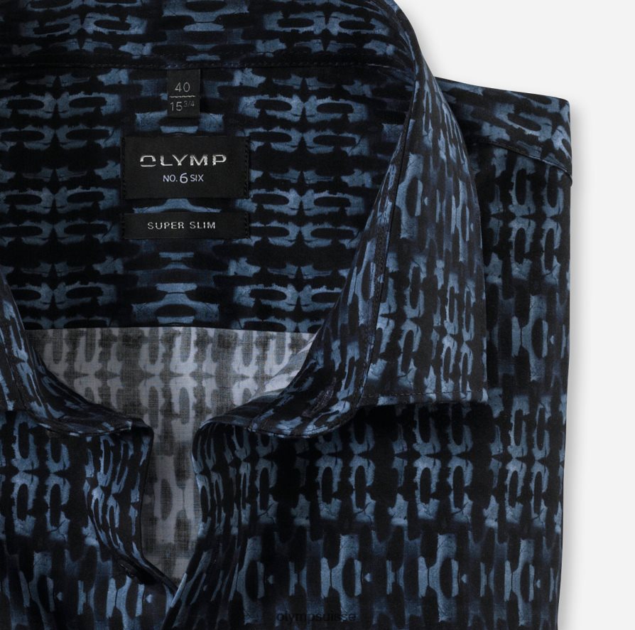 Non. six super slim, chemise business, kent moderne, marine OLYMP vêtements VVP4DB18