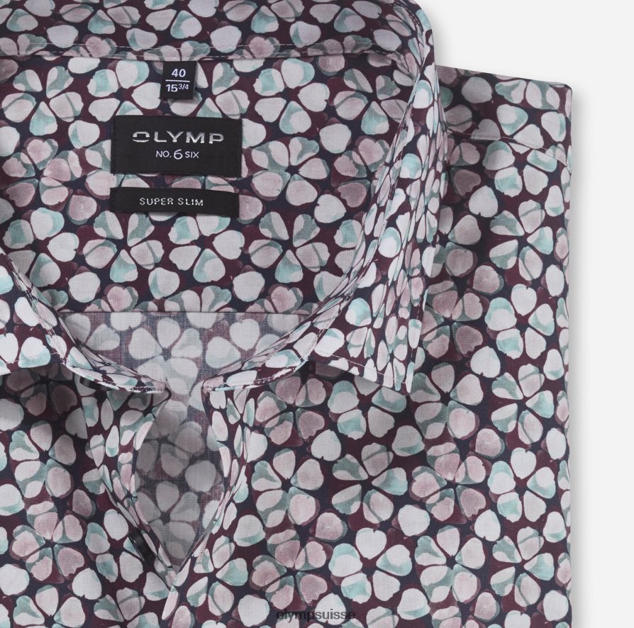 Non. six super slim, chemise business, kent moderne, émeraude OLYMP vêtements VVP4DB1