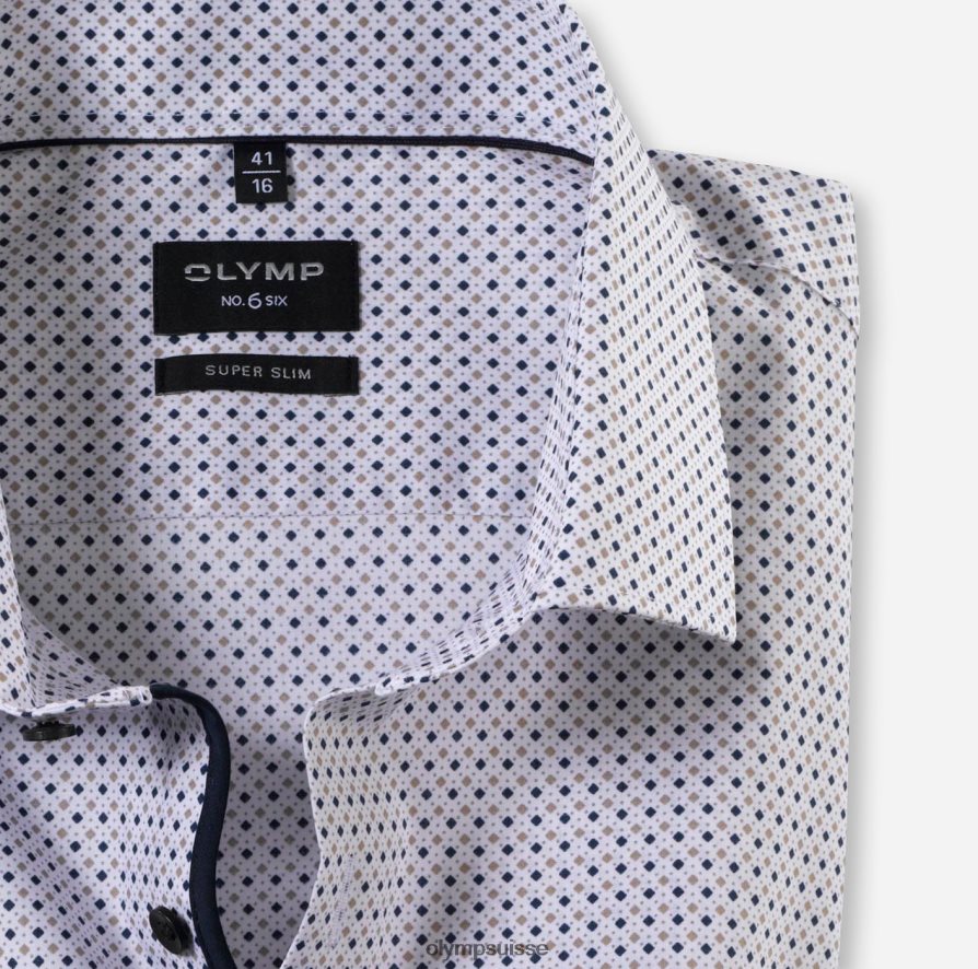 Non. six super slim, chemise business, kent moderne, naturel OLYMP vêtements VVP4DB172