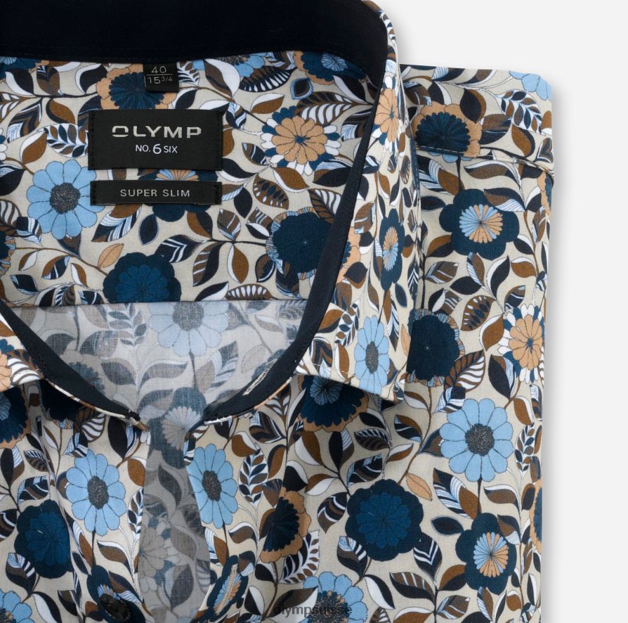 Non. six super slim, chemise business, kent moderne, naturel OLYMP vêtements VVP4DB220