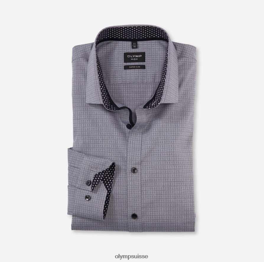 Non. six super slim, chemise business, kent moderne, noir OLYMP vêtements VVP4DB107