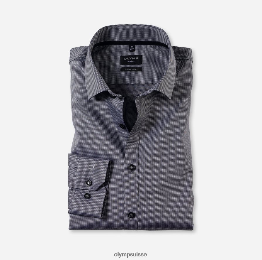 Non. six super slim, chemise business, kent moderne, noir OLYMP vêtements VVP4DB227