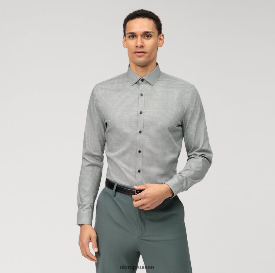 Non. six super slim, chemise business, kent moderne, olive OLYMP vêtements VVP4DB63