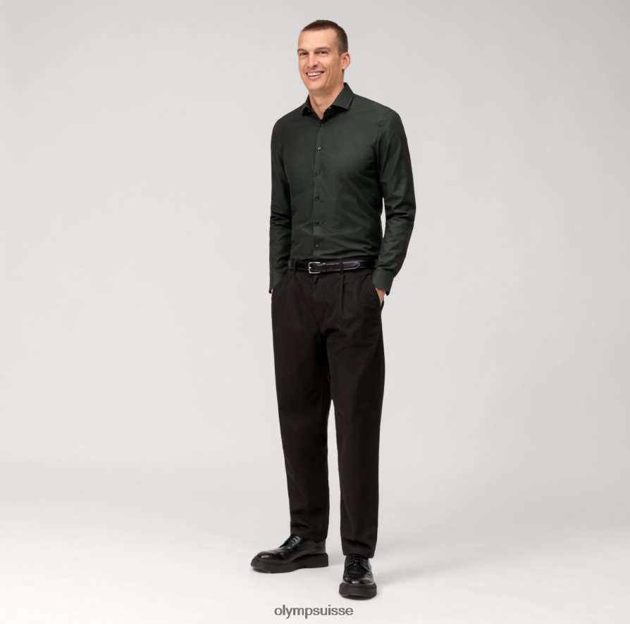 Non. six super slim, chemise business, kent moderne, olive OLYMP vêtements VVP4DB77