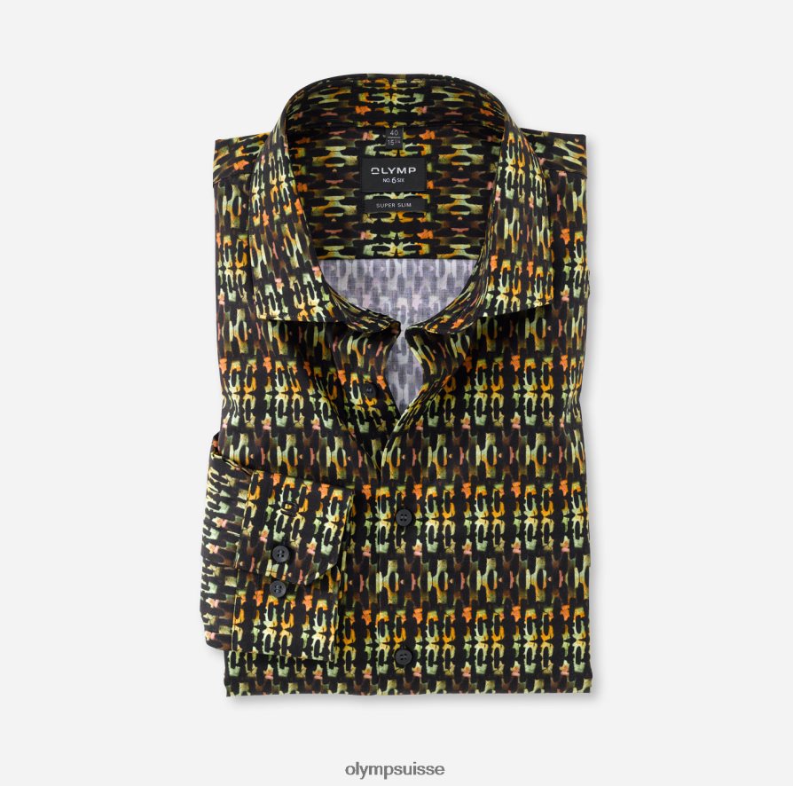 Non. six super slim, chemise business, kent moderne, vert lime OLYMP vêtements VVP4DB160