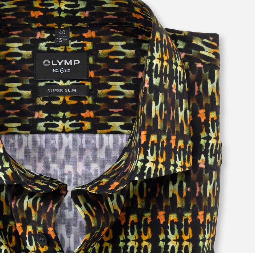 Non. six super slim, chemise business, kent moderne, vert lime OLYMP vêtements VVP4DB160