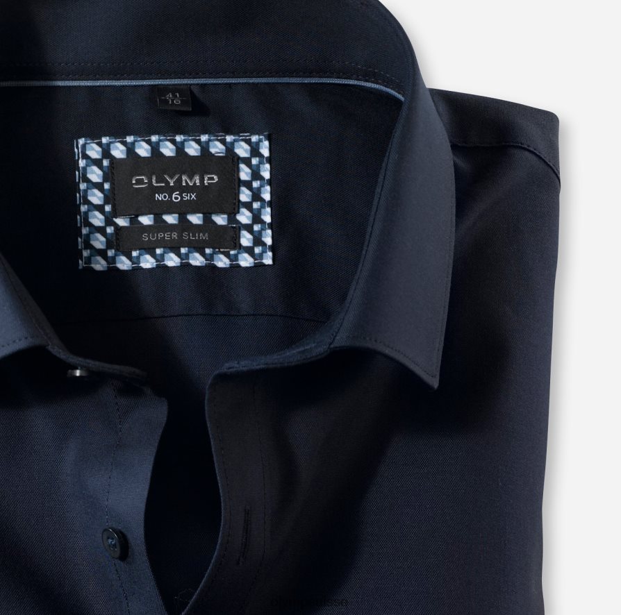 Non. six super slim, chemise business, manches longues extra longues, kent moderne, bleu nuit OLYMP vêtements VVP4DB314