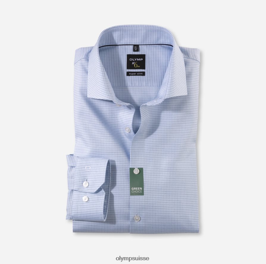 Non. six super slim, chemise business, manches longues extra longues, royal kent, bleu OLYMP vêtements VVP4DB298