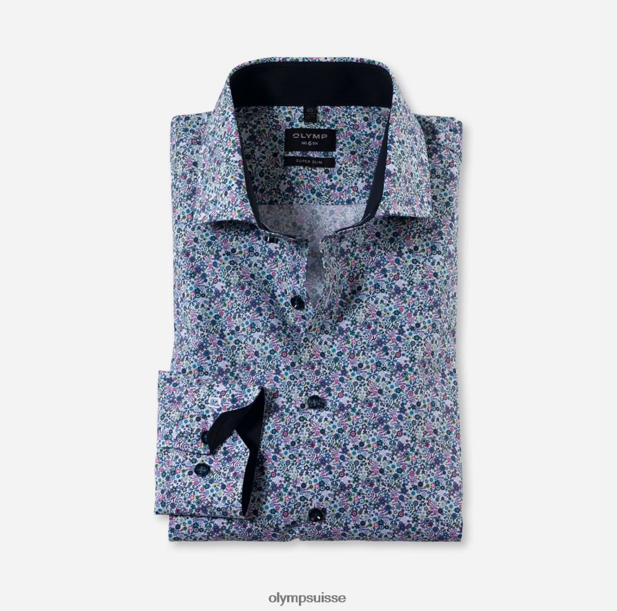 Non. six super slim, chemise business, royal kent, citron vert OLYMP vêtements VVP4DB229