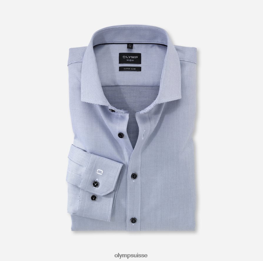 Non. six super slim, chemise business, royal kent, gris argenté OLYMP vêtements VVP4DB255