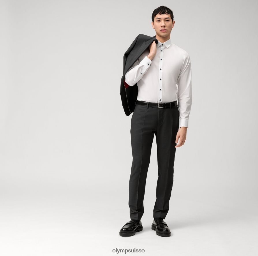 Non. six super slim, chemise business, urban kent, blanc OLYMP vêtements VVP4DB285