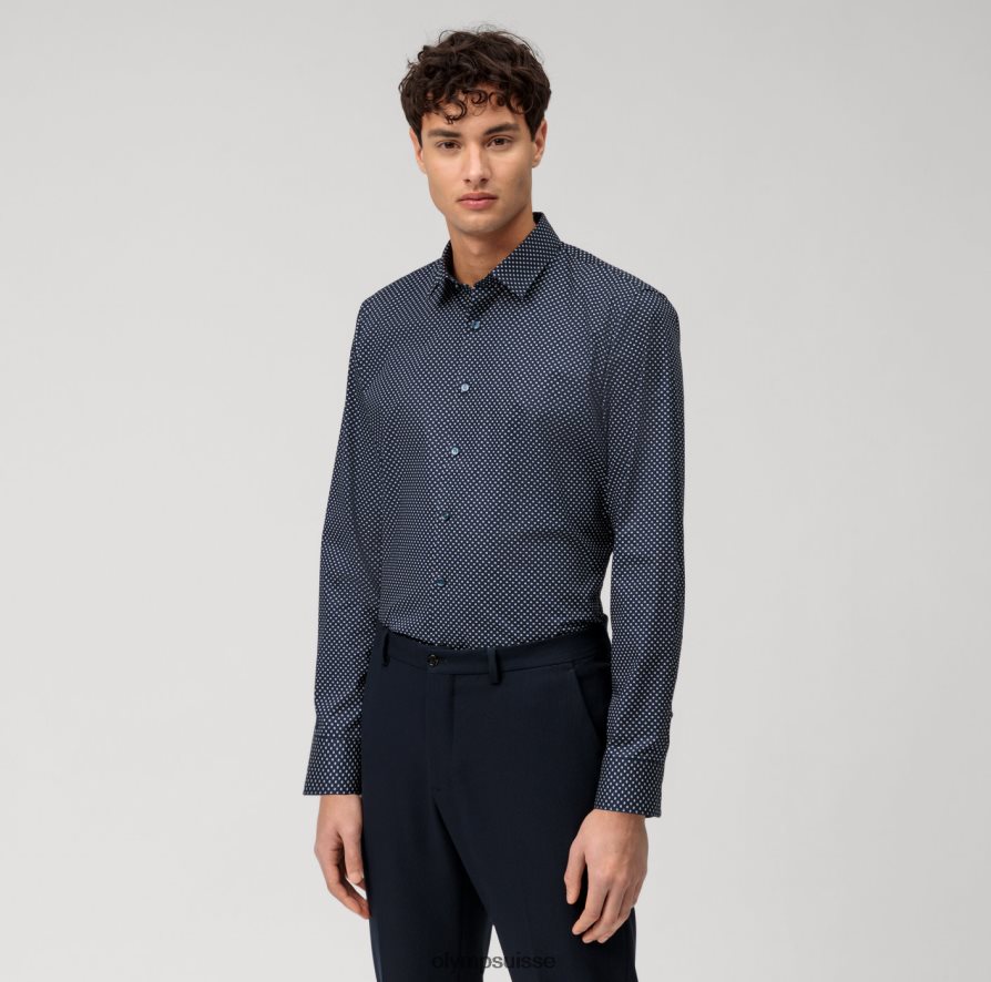 Non. six super slim, chemise business, urban kent, marine OLYMP vêtements VVP4DB23