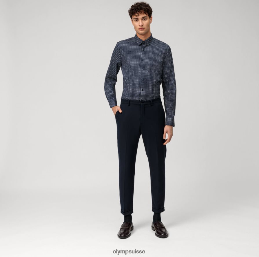 Non. six super slim, chemise business, urban kent, marine OLYMP vêtements VVP4DB23