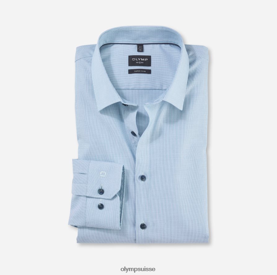 Non. six super slim, chemise business, urban kent, émeraude OLYMP vêtements VVP4DB188