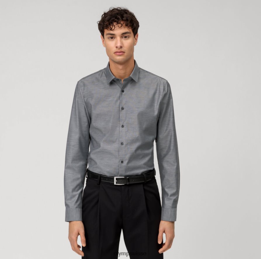 Non. six super slim, chemise business, urban kent, noir OLYMP vêtements VVP4DB284