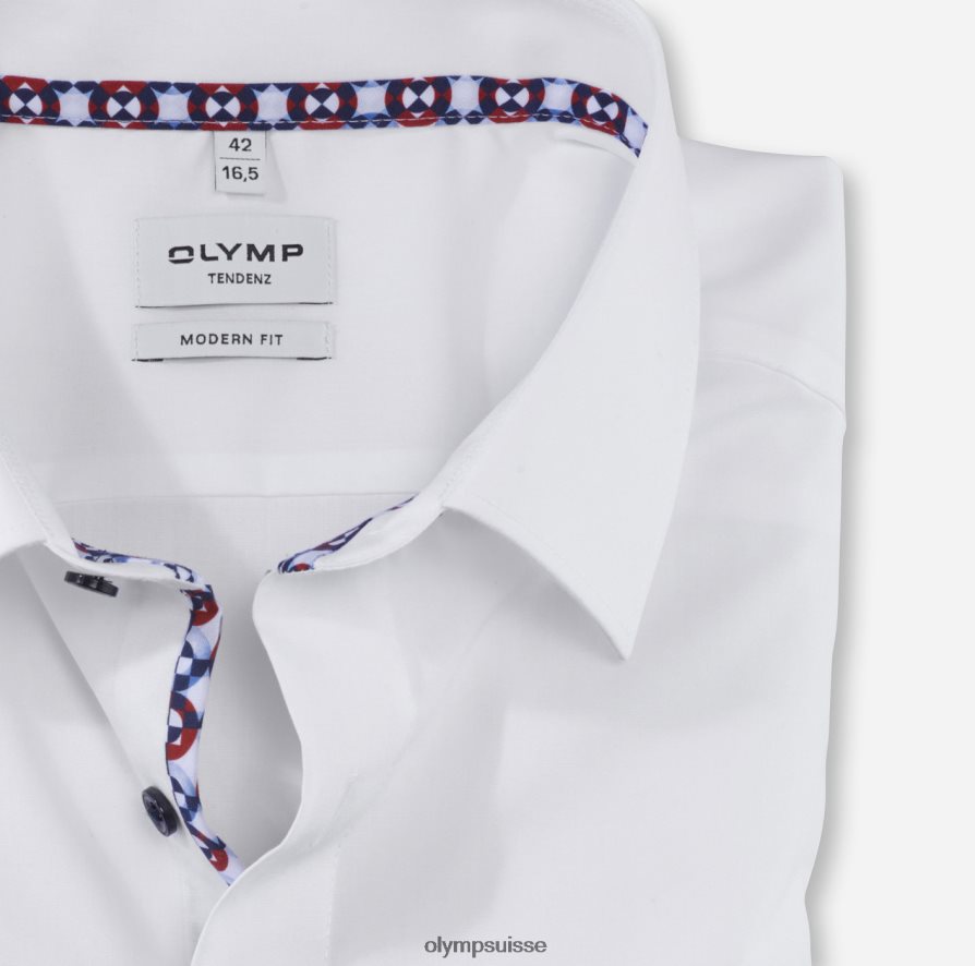 tendenz coupe moderne, chemise d\'affaires, new kent, blanc OLYMP vêtements VVP4DB1711