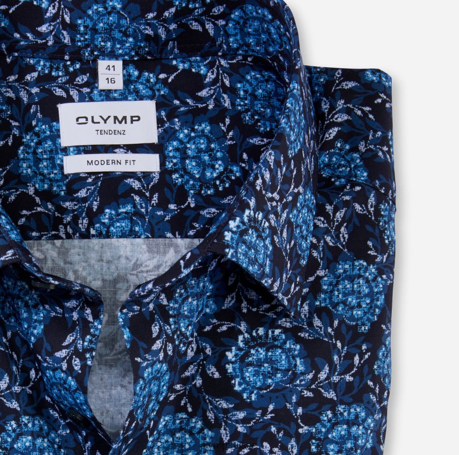 tendenz coupe moderne, chemise d\'affaires, new kent, marine OLYMP vêtements VVP4DB1729