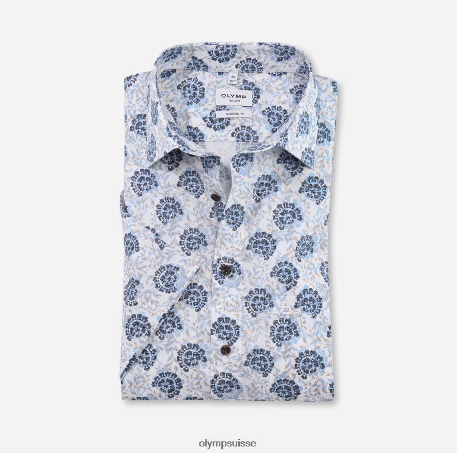 tendenz modern fit, chemise business, new kent, bleu OLYMP vêtements VVP4DB1710