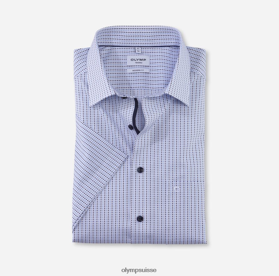 tendenz modern fit, chemise business, new kent, bleu OLYMP vêtements VVP4DB1714