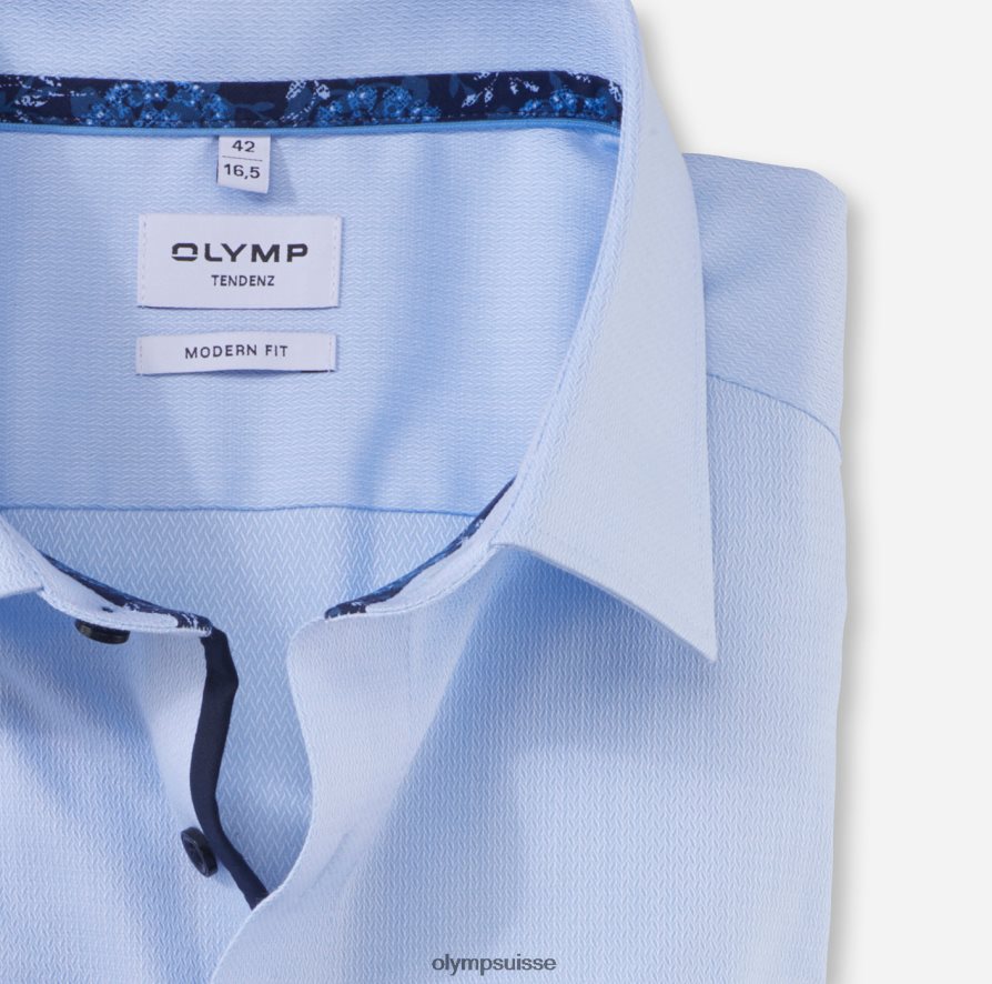 tendenz modern fit, chemise business, new kent, bleu OLYMP vêtements VVP4DB1719