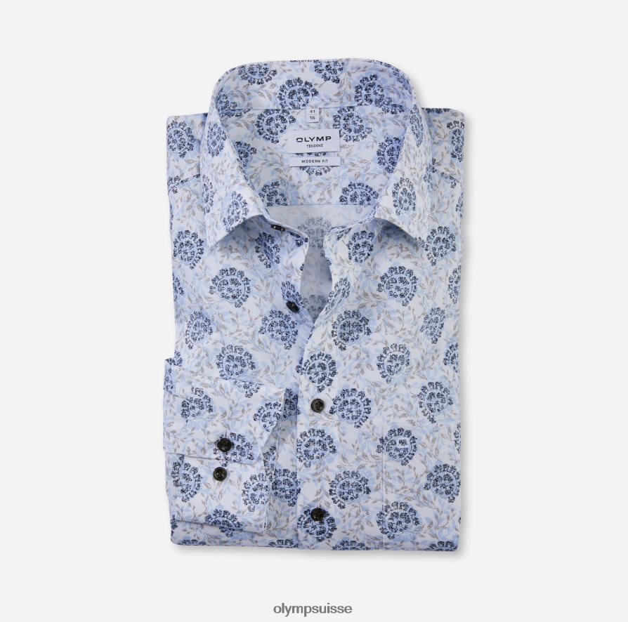 tendenz modern fit, chemise business, new kent, bleu OLYMP vêtements VVP4DB1720