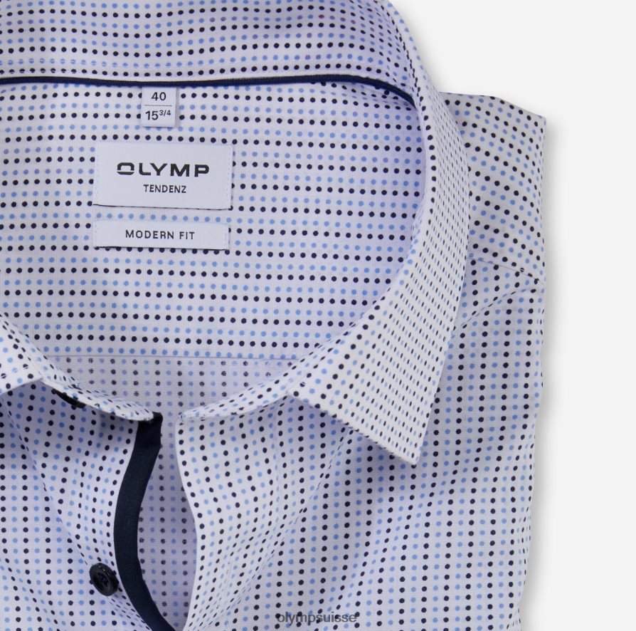 tendenz modern fit, chemise business, new kent, bleu OLYMP vêtements VVP4DB1739