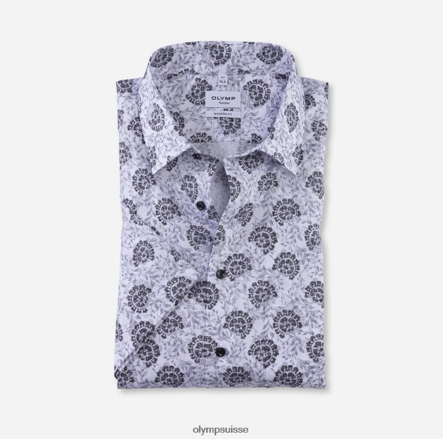 tendenz modern fit, chemise business, new kent, gris argenté OLYMP vêtements VVP4DB1728