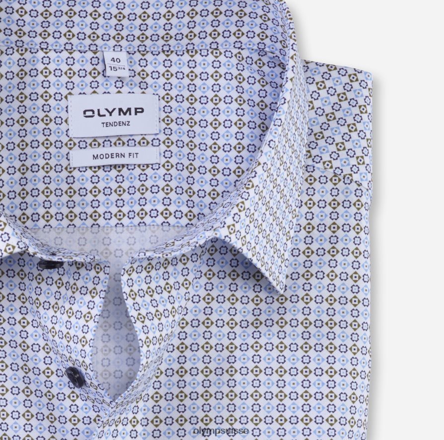 tendenz modern fit, chemise business, new kent, vert lime OLYMP vêtements VVP4DB1716