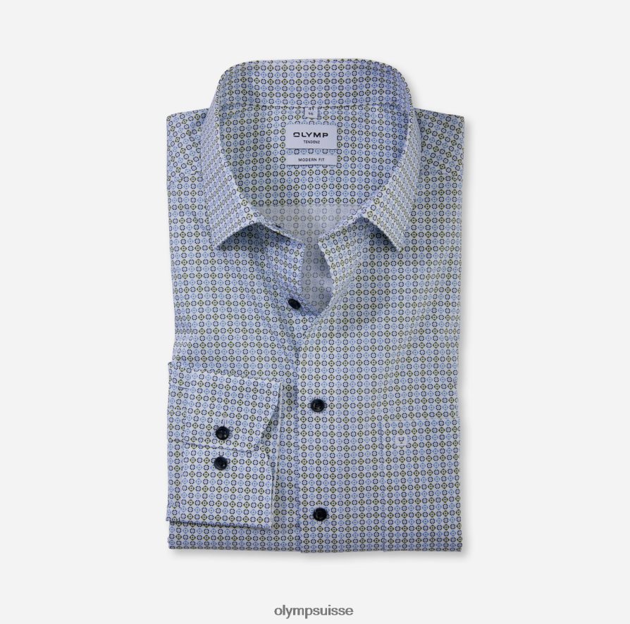 tendenz modern fit, chemise business, new kent, vert lime OLYMP vêtements VVP4DB1736