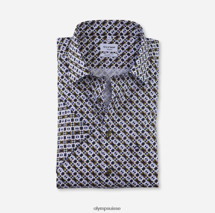 tendenz modern fit, chemise business, new kent, vert lime OLYMP vêtements VVP4DB1742