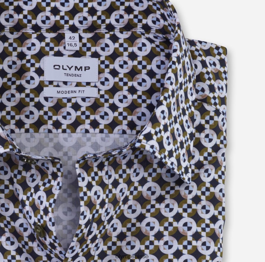 tendenz modern fit, chemise business, new kent, vert lime OLYMP vêtements VVP4DB1742