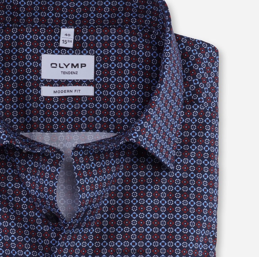 tendenz modern fit, chemise d\'affaires, new kent, rouge OLYMP vêtements VVP4DB1715