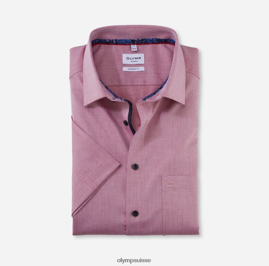tendenz modern fit, chemise d'affaires, new kent, rouge OLYMP vêtements VVP4DB1722