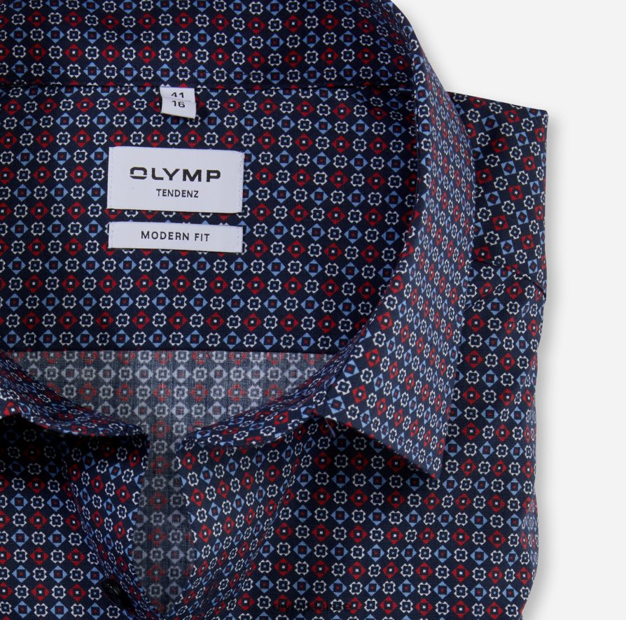 tendenz modern fit, chemise d\'affaires, new kent, rouge OLYMP vêtements VVP4DB1725