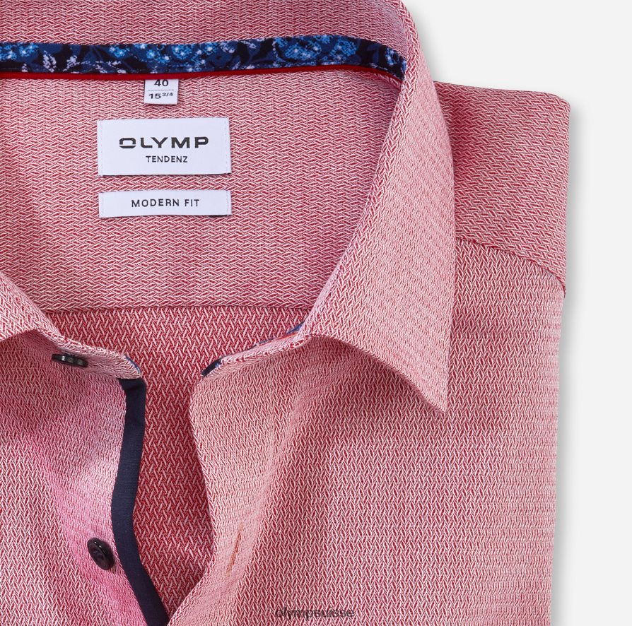 tendenz modern fit, chemise d\'affaires, new kent, rouge OLYMP vêtements VVP4DB1734