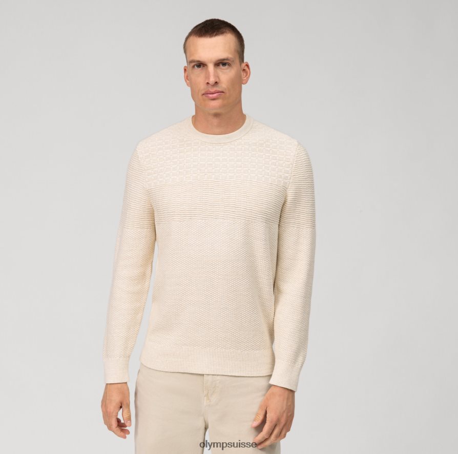 pull en tricot décontracté, blanc cassé OLYMP vêtements VVP4DB1774