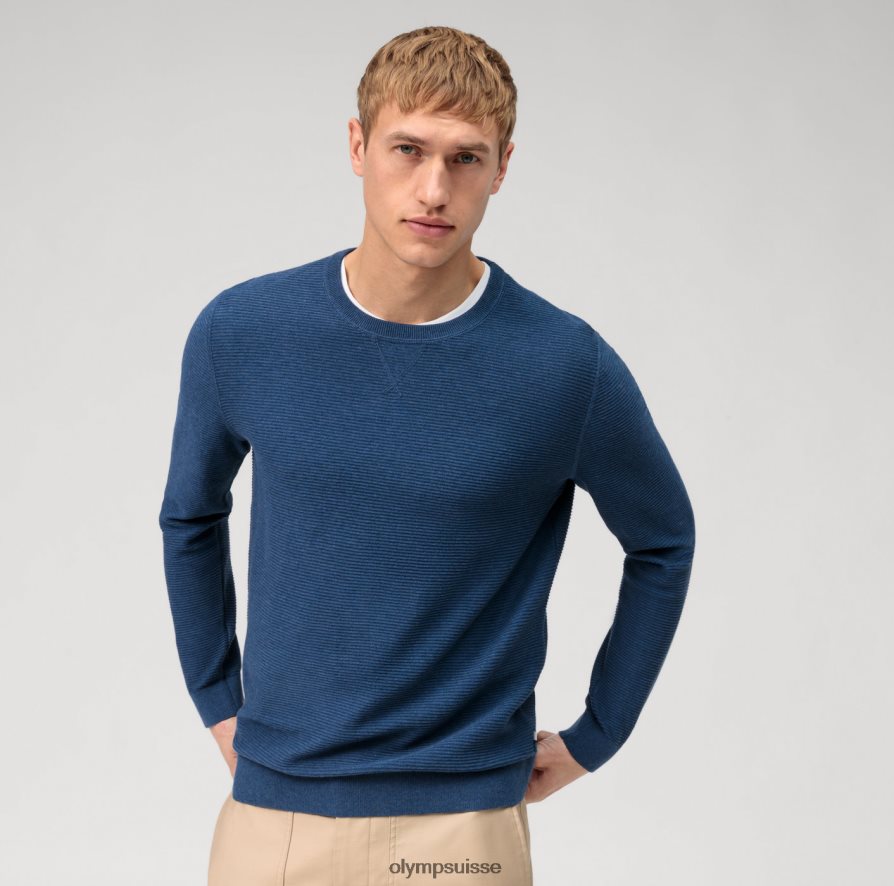 pull en tricot décontracté, bleu OLYMP vêtements VVP4DB1810