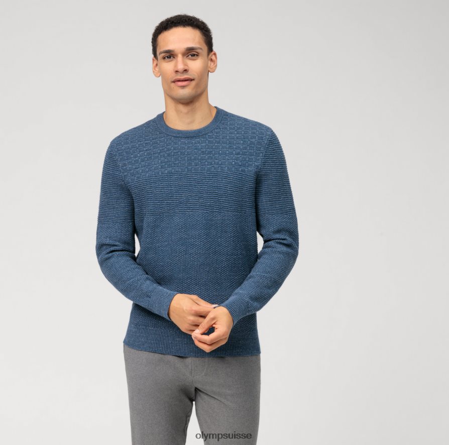 pull en tricot décontracté, bleu fumée OLYMP vêtements VVP4DB1825