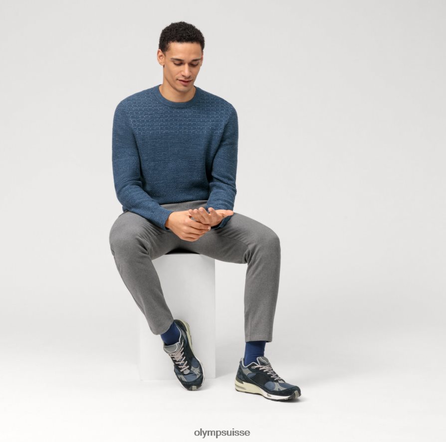 pull en tricot décontracté, bleu fumée OLYMP vêtements VVP4DB1825