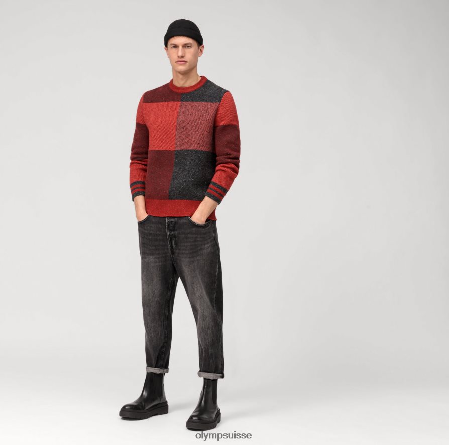 pull en tricot décontracté, bordeaux OLYMP vêtements VVP4DB1781